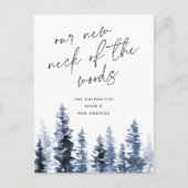 Holzhütte | Neuer Fleck des Woods Moving Postkarte (Vorderseite)