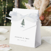 Holzhütte Winterhochzeit Geschenkschachtel