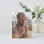 Holzindischer Postkarte (Stehend Vorderseite)