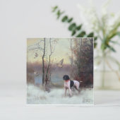 Holzjagd im Rahmen des APS Feiertagskarte (Stehend Vorderseite)