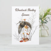 Holzjagd, Jäger Einladung (Stehend Vorderseite)