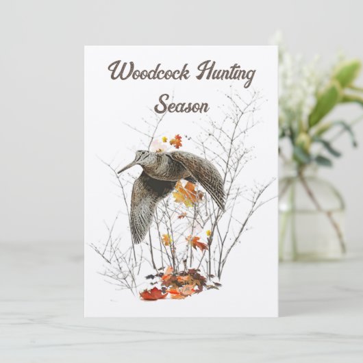 Holzjagd, Jäger Einladung (Stehend Vorderseite)