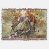 Holzjagd mit der Bretagne Spaniel Decke (Vorderseite)