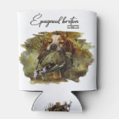 Holzjagd mit der Bretagne Spaniel Dosenkühler (Rückseite)