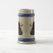 Holzjagd mit deutschem Drahthaar Pointer Bierglas (Mittel)