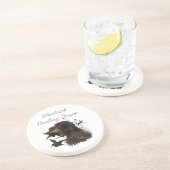 Holzjagd mit deutschem Drahthaar Pointer Getränkeuntersetzer (Seite)