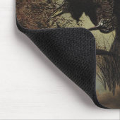 Holzjagd mit deutschem Drahthaar Pointer Mousepad (Ecke)