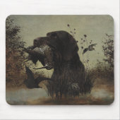 Holzjagd mit deutschem Drahthaar Pointer Mousepad (Vorne)