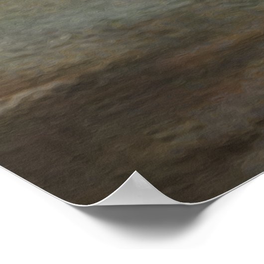 Holzjagd mit deutschem Drahthaar Pointer Poster (Ecke)