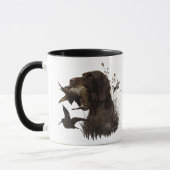 Holzjagd mit deutschem Drahthaar Pointer Tasse (Links)