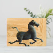 Holzjahr der Einladung des Pferdes (Stehend Vorderseite)