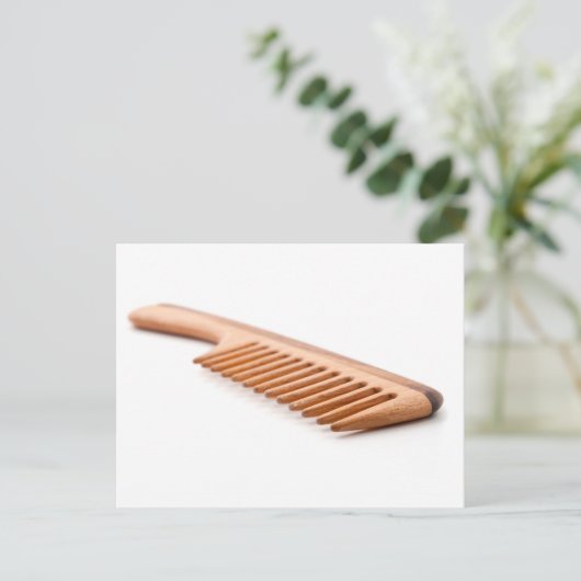 Holzkamm Postkarte (Stehend Vorderseite)