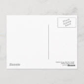 Holzkanopie 01 BW Postkarte (Rückseite)