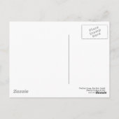 Holzkanopie 01 BW Postkarte (Rückseite)