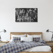 Holzkanopie 02 BW Leinwanddruck (Insitu (Schlafzimmer))