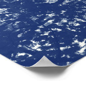 Holzkanopie 02 - Zyanotypeneffekt Poster (Ecke)