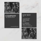 Holzkanopie BW - 80pc Grau Visitenkarte (Vorne/Hinten)