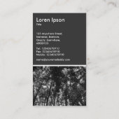 Holzkanopie BW - 80pc Grau Visitenkarte (Rückseite)