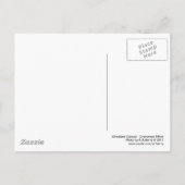 Holzkanopie - Cyanotypeffekt Postkarte (Rückseite)