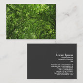 Holzkanopie Visitenkarte (Vorne/Hinten)