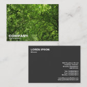 Holzkanopie Visitenkarte (Vorne/Hinten)