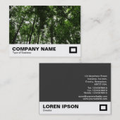 Holzkanopie Visitenkarte (Vorne/Hinten)