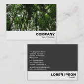 Holzkanopie Visitenkarte (Vorne/Hinten)