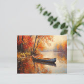 Holzkanuklee Postkarte (Stehend Vorderseite)