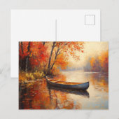 Holzkanuklee Postkarte (Vorne/Hinten)