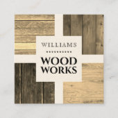 Holzkarte Quadratische Visitenkarte (Vorderseite)