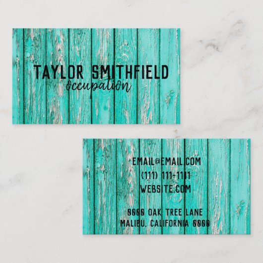 Holzkarte Visitenkarte (Vorne/Hinten)