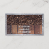 Holzkarten-Dirt | Metallrivets Visitenkarte (Rückseite)