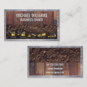 Holzkarten-Dirt | Metallrivets Visitenkarte (Vorne/Hinten)