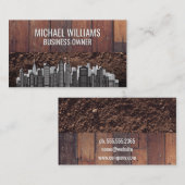 Holzkarten-Dirt | Stadt Visitenkarte (Vorne/Hinten)