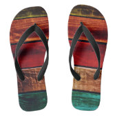 Holzkarten-Multi Flip Flops Jandals Thongs Slots Badesandalen (Fußbett)