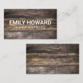Holzkarten | Rustikal Visitenkarte (Vorne/Hinten)