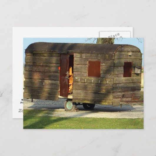 HOLZKARTENanhänger Postkarte (Vorne/Hinten)