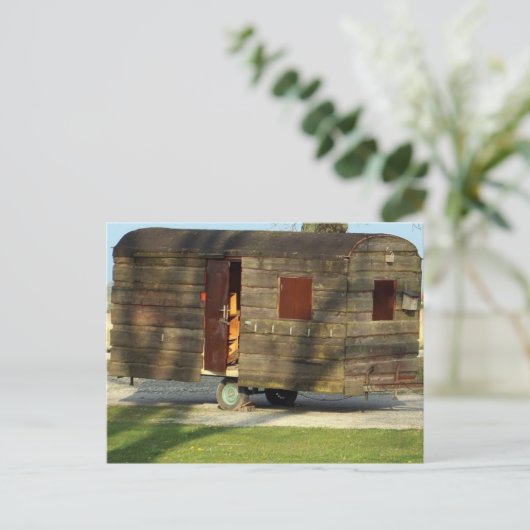 Holzkarvan-Anhänger-Postkarten Postkarte (Stehend Vorderseite)