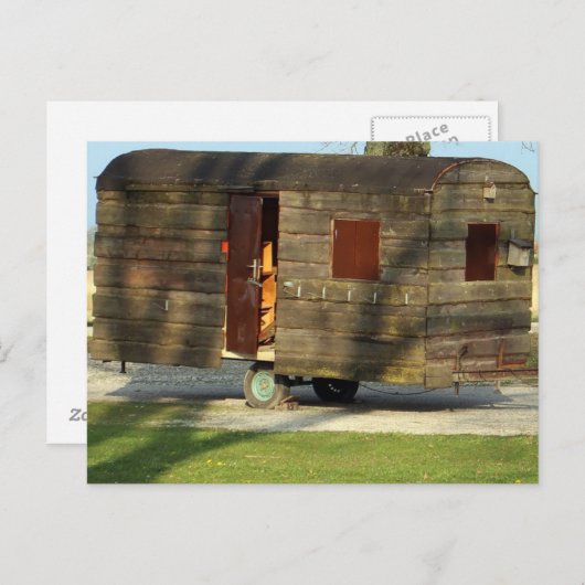 Holzkarvan-Anhänger-Postkarten Postkarte (Vorne/Hinten)