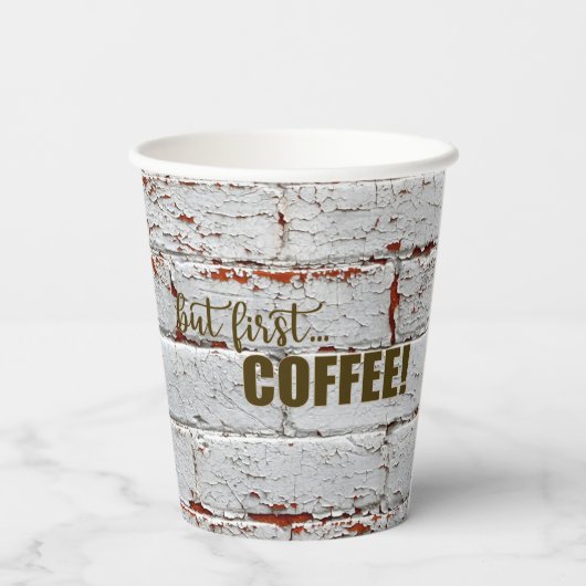 Holzkastenbecher - Papiertasse Pappbecher (Rückseite)