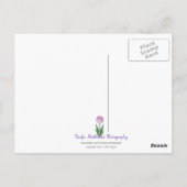 Holzkatze Postkarte (Rückseite)