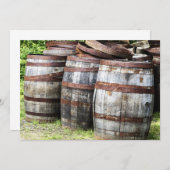 Holzkeg Einladung (Vorne/Hinten)