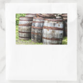 Holzkeg Rechteckiger Aufkleber (Tasche)