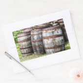 Holzkeg Rechteckiger Aufkleber (Umschlag)