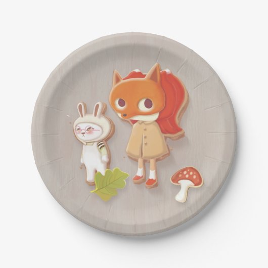 Holzkekse Pappteller (Vorderseite)