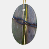 Holzkette Keramik Ornament (Links)