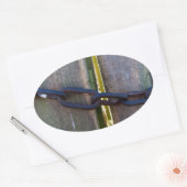 Holzkette Ovaler Aufkleber (Umschlag)