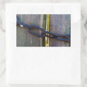 Holzkette Rechteckiger Aufkleber (Tasche)