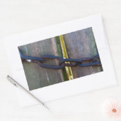 Holzkette Rechteckiger Aufkleber (Umschlag)