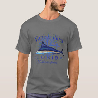 Holzkiefern Florida Sailfish Seeteufel Salzwasser T-Shirt